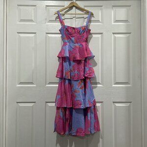 Tiered Floral Maxi Dress- SIZE 2- NEW WITH TAGS